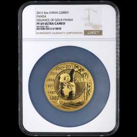2012年5盎司熊猫金币发行30周年金币- 易金百科- 易金在线