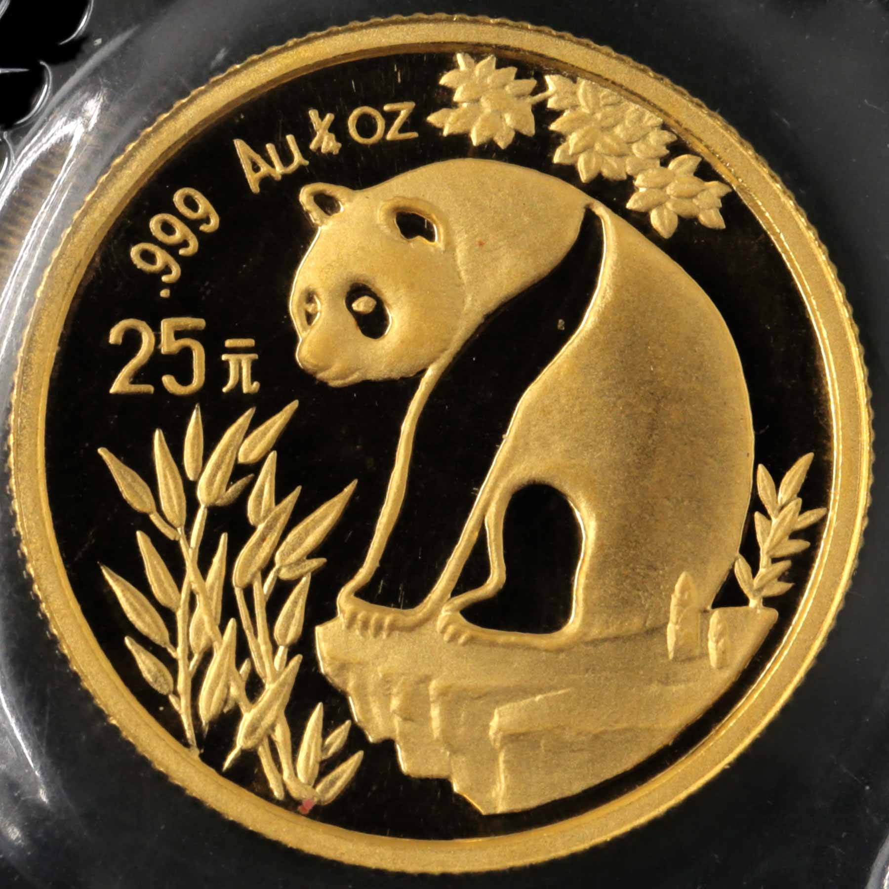 1993年1/4盎司熊猫金币