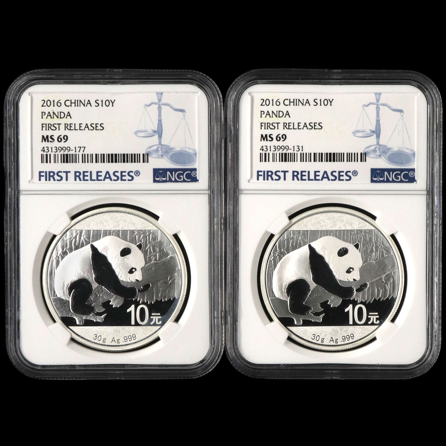 2016年30克熊猫银币