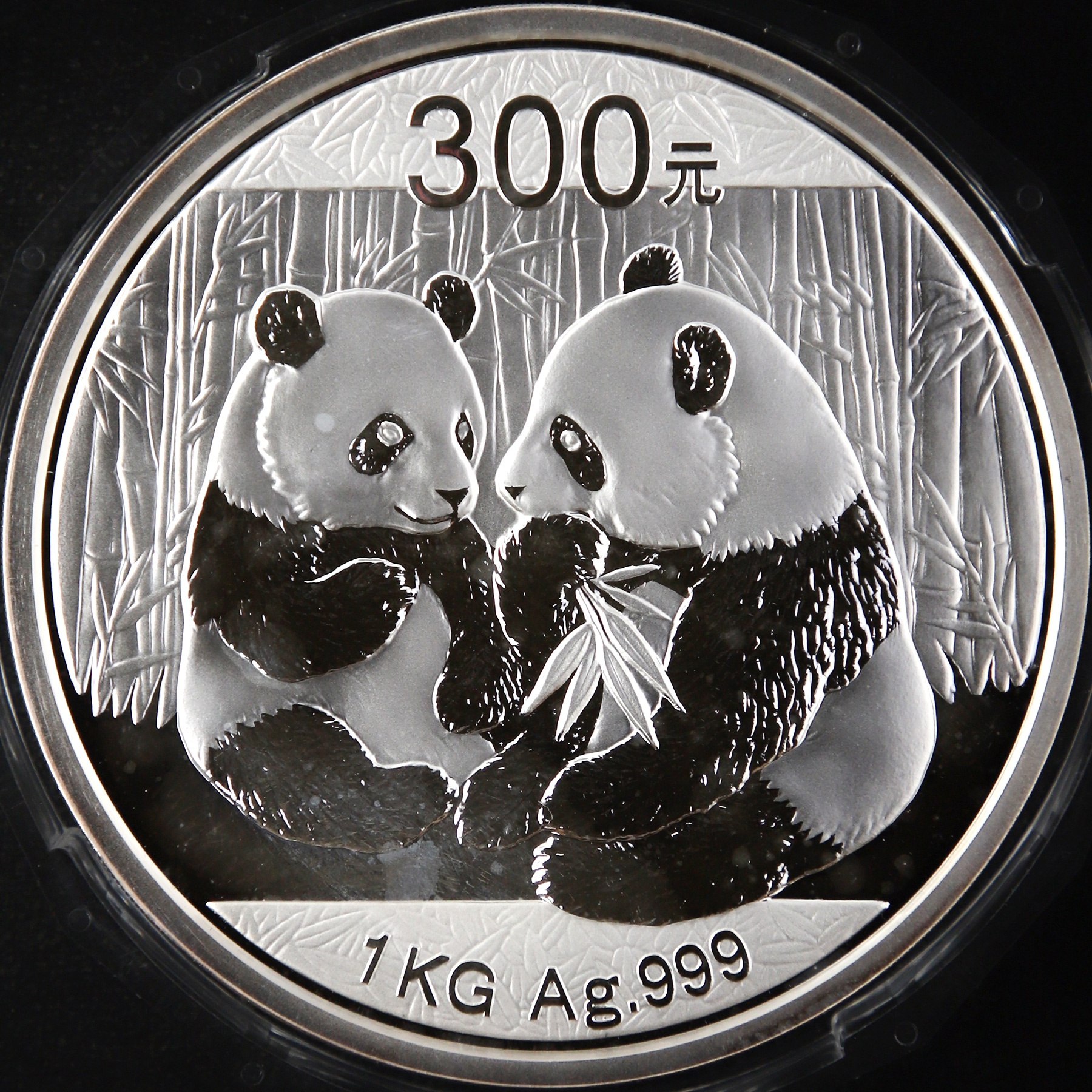 2009年1公斤熊猫银币