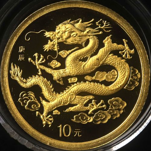 2000年1/10盎司生肖龙金币
