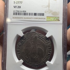 1639-1641年英国查理一世半克朗银币