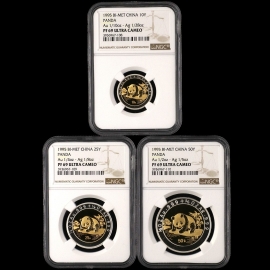 1995年熊猫双金属币