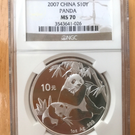 2007年1盎司熊猫银币