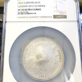 2012年英国5盎司伦敦奥运会飞马银币