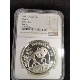 1990年1盎司熊猫银币