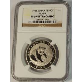1988年1盎司熊猫铂币