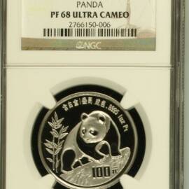 1990年1盎司熊猫铂币