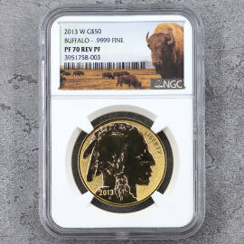 2013年美国1盎司印第安人水牛金币