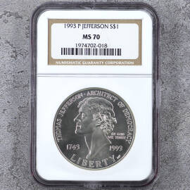 1993年美国托马斯杰佛逊银币