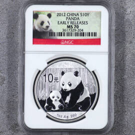 2012年1盎司熊猫银币