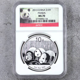 2013年1盎司熊猫银币