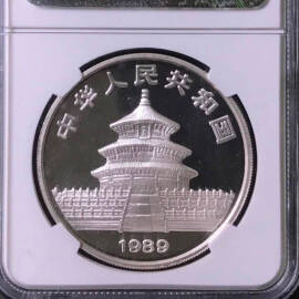 1989年1盎司熊猫银币(P版)