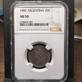 1882年阿根廷20分银币
