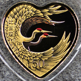 2023年3克吉祥文化比翼双飞金币