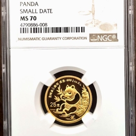 1991年1/4盎司熊猫金币
