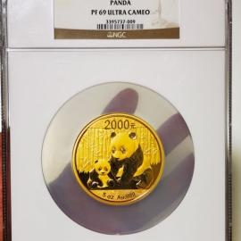 2012年5盎司熊猫金币