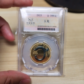 2023年15克国家宝藏玉龙金币