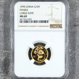 1995年1/10盎司熊猫金币