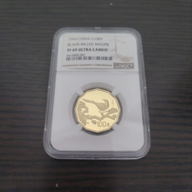 1994年12边喜鹊金币