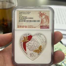 2022年30克吉祥文化龙凤呈祥银币