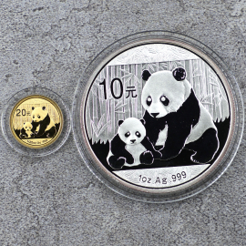 2012年熊猫金银币