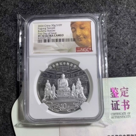 2024年30克应县佛宫寺释迦塔银币