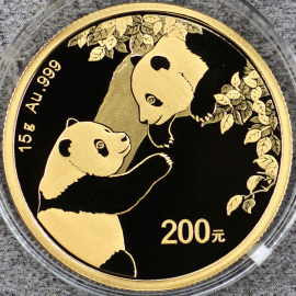 2023年15克熊猫金币