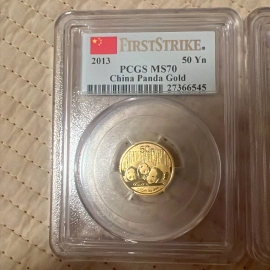 2013年1/10盎司熊猫金币