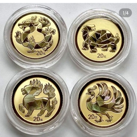 2023年2克中华传统瑞兽金币