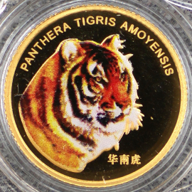 2004年1/10盎司华南虎彩金章