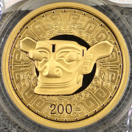 2002年1/2盎司三星堆金币