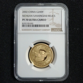 2002年1/2盎司三星堆金币
