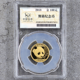 2018年8克熊猫金币