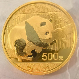 2016年30克熊猫金币