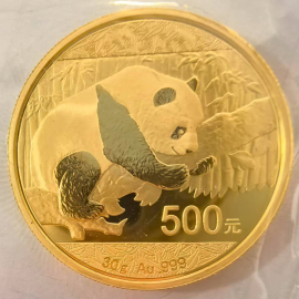 2016年30克熊猫金币