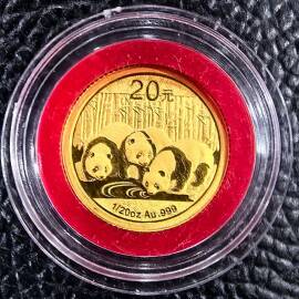 2013年1/20盎司熊猫金币