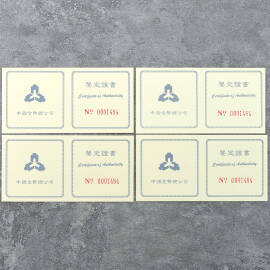 1996年22克丝绸之路第2组银币证书