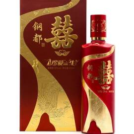 钢都酒囍宴，52度，浓香型白酒500毫升6瓶