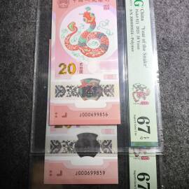 2025年贺岁蛇年纪念钞