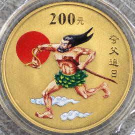 2002年1/2盎司民间神话第2组彩金币